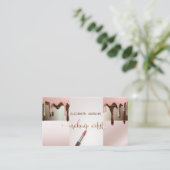 エレガントモダングリッタードロップ、口紅、メイクアップ 名刺 (スタンド正面)