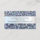 エレガントモダングリッターフェイク 名刺 (裏面)