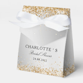 エレガントモダングリッターブライダルシャワー フェイバーボックス