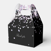 エレガントモダングリッターブライダルシャワー フェイバーボックス (裏面サイド)