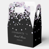エレガントモダングリッターブライダルシャワー フェイバーボックス (オープン)