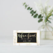 エレガントモダングリッター枠、大理石の紹介カード 紹介カード (スタンド正面)