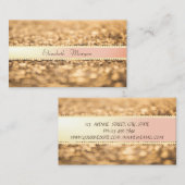 エレガントモダングリッター《写真》ぼけ味 名刺 (正面/裏面)