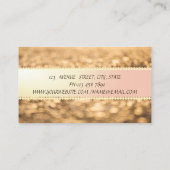 エレガントモダングリッター《写真》ぼけ味 名刺 (裏面)