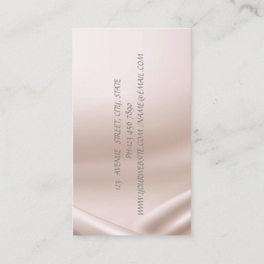 エレガントモダングリッター、Instagram Social Media 名刺 (裏面)