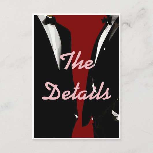 エレガントモダンゲイ結婚ズ エンクロージャーカード (正面)