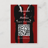 エレガントモダンゲイ結婚ズ エンクロージャーカード (裏面)