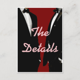 エレガントモダンゲイ結婚ズ エンクロージャーカード