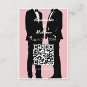 エレガントモダンゲイ結婚ズ エンクロージャーカード (裏面)