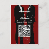 エレガントモダンゲイ結婚ズ エンクロージャーカード (裏面)