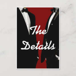 エレガントモダンゲイ結婚ズ エンクロージャーカード