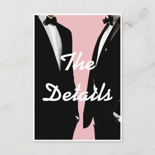 エレガントモダンゲイ結婚ズ エンクロージャーカード (正面)