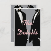 エレガントモダンゲイ結婚ズ エンクロージャーカード (正面/裏面)