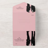 エレガントモダンゲイ結婚ズ オールインワン招待状 (外側)