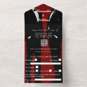 エレガントモダンゲイ結婚ズ オールインワン招待状 (内側)