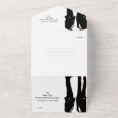 エレガントモダンゲイ結婚ズ オールインワン招待状 (外側)