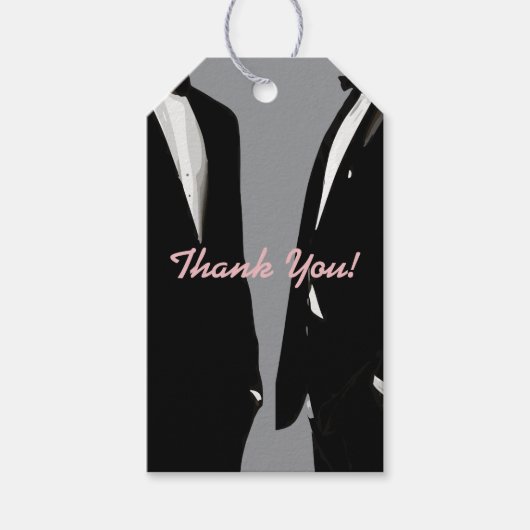 エレガントモダンゲイ結婚ズ ギフトタグ (正面)