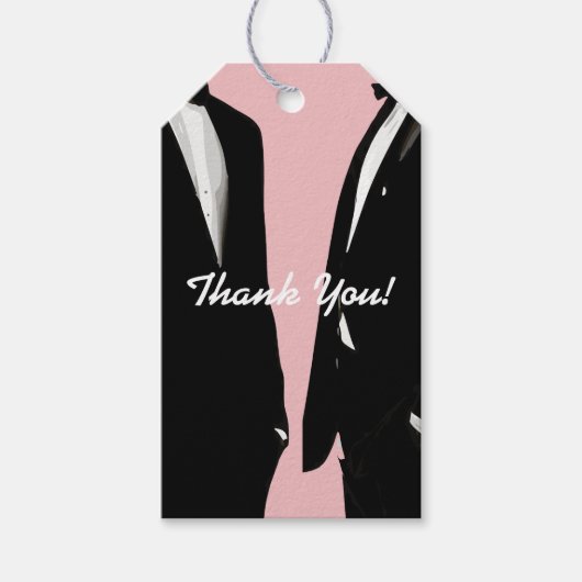 エレガントモダンゲイ結婚ズ ギフトタグ (正面)