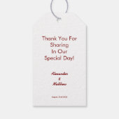 エレガントモダンゲイ結婚ズ ギフトタグ (裏面)