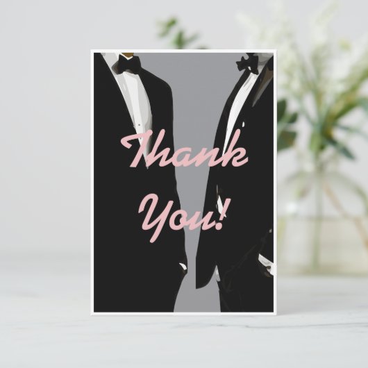 エレガントモダンゲイ結婚ズ サンキューカード (スタンド正面)