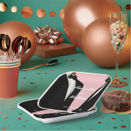 エレガントモダンゲイ結婚ズ ペーパープレート