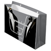 エレガントモダンゲイ結婚ズ ラージペーパーバッグ (正面アングル)