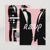 エレガントモダンゲイ結婚ズ 出欠カード (正面/裏面)