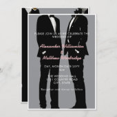 エレガントモダンゲイ結婚ズ 招待状 (正面/裏面)