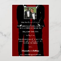 エレガントモダンゲイ結婚金ゴールド