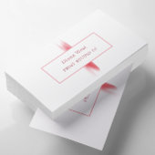 エレガントモダンコンテンポラリー淡赤 名刺