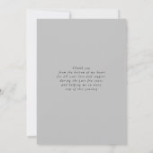 エレガントモダンサンキューカード 招待状 (裏面)