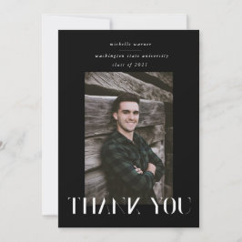 エレガントモダンサンキューカード 招待状