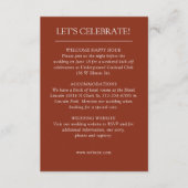 エレガントモダンシンプルエレメント結婚の エンクロージャーカード (正面)