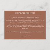 エレガントモダンシンプルエレメント結婚の エンクロージャーカード (正面)