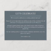 エレガントモダンシンプルエレメント結婚の エンクロージャーカード (正面)