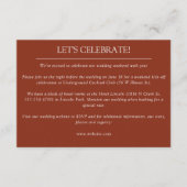 エレガントモダンシンプルエレメント結婚の エンクロージャーカード (正面)