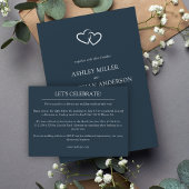 エレガントモダンシンプルエレメント結婚の エンクロージャーカード