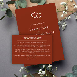 エレガントモダンシンプルエレメント結婚の エンクロージャーカード