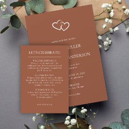 エレガントモダンシンプルエレメント結婚の エンクロージャーカード