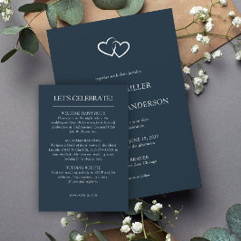 エレガントモダンシンプルエレメント結婚の エンクロージャーカード