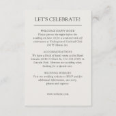 エレガントモダンシンプルエレメント結婚の エンクロージャーカード (正面)