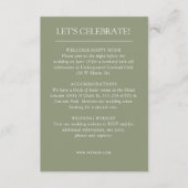 エレガントモダンシンプルエレメント結婚の エンクロージャーカード (正面)