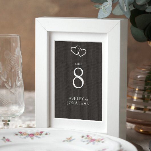 エレガントモダンシンプルエレメント結婚の テーブルナンバー