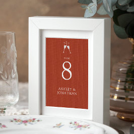 エレガントモダンシンプルエレメント結婚の テーブルナンバー