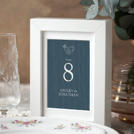 エレガントモダンシンプルエレメント結婚の テーブルナンバー