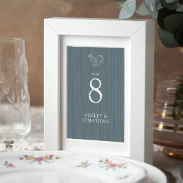 エレガントモダンシンプルエレメント結婚の テーブルナンバー