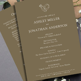 エレガントモダンシンプルエレメント結婚の プログラム