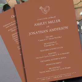 エレガントモダンシンプルエレメント結婚の プログラム