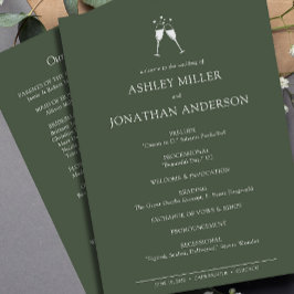 エレガントモダンシンプルエレメント結婚の プログラム