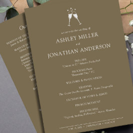 エレガントモダンシンプルエレメント結婚の プログラム